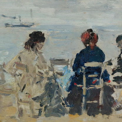 Scena Di Spiaggia Eugène Boudin ebd124 quadro stampato su tela