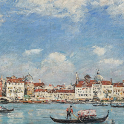 Venezia Vista Presa Da San Giorgio Eugène Boudin ebd169 quadro stampato su tela