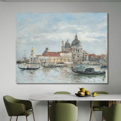 Venezia. La Salute. La Dogana Eugène Boudin ebd172 quadro stampato su tela