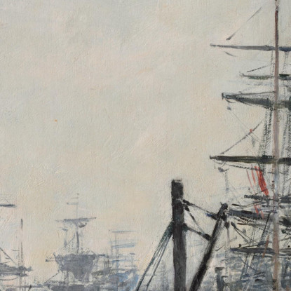 Veduta Di Bordeaux Dal Quai Des Chartrons Eugène Boudin ebd175 quadro stampato su tela