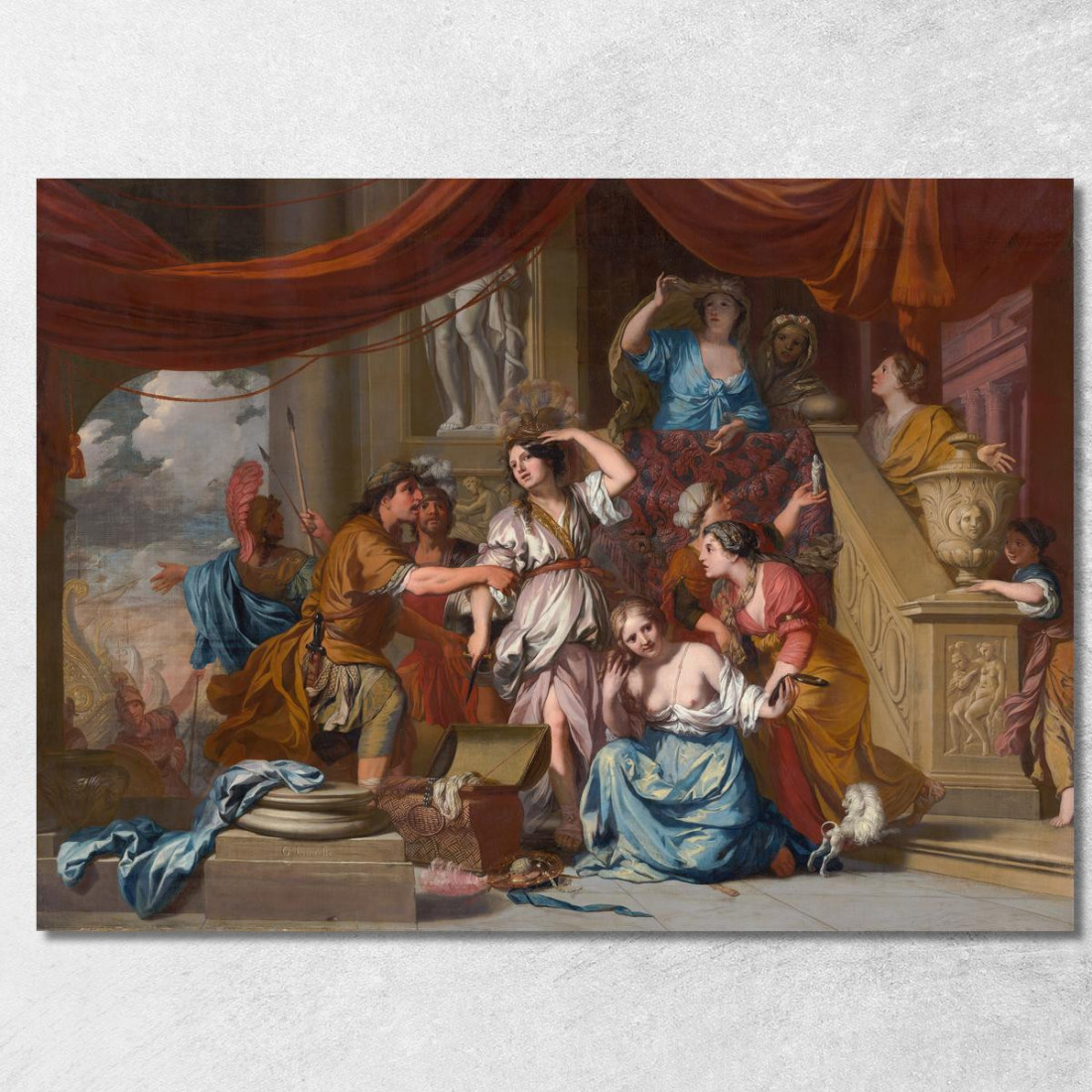 Achille Scoperto Tra Le Figlie Di Licomede Gerard de Lairesse gdl2 quadro stampato su tela
