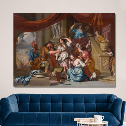 Achille Scoperto Tra Le Figlie Di Licomede Gerard de Lairesse gdl2 quadro stampato su tela