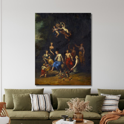 Bacco E Pomona Gerard de Lairesse gdl9 quadro stampato su tela