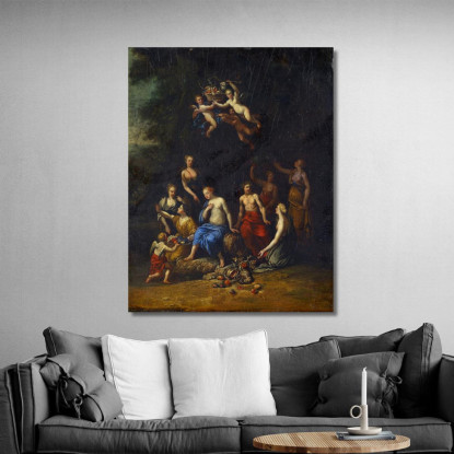 Bacco E Pomona Gerard de Lairesse gdl9 quadro stampato su tela