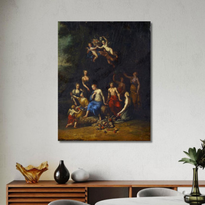 Bacco E Pomona Gerard de Lairesse gdl9 quadro stampato su tela