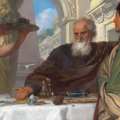 Il Banchetto Di Cleopatra Gerard de Lairesse gdl11 quadro stampato su tela