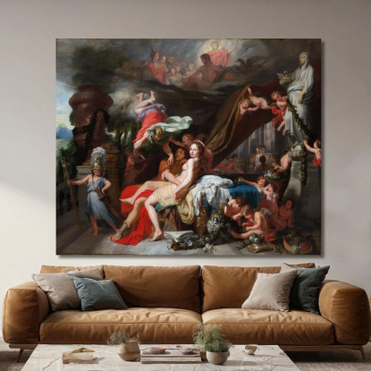 Hermes Ordina A Calipso Di Liberare Ulisse Gerard de Lairesse gdl17 quadro stampato su tela