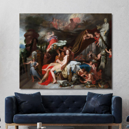 Hermes Ordina A Calipso Di Liberare Ulisse Gerard de Lairesse gdl17 quadro stampato su tela