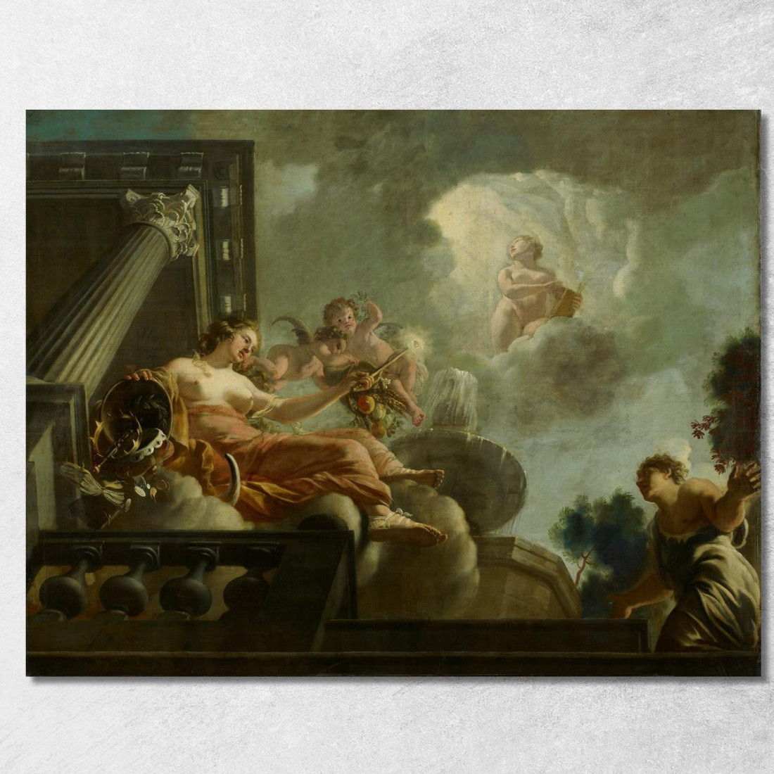 Religio Favorisce L'Abbondanza: Rappresentazione Allegorica Della Cura Dei Lebbrosi E Degli Innocenti Gerard de Lairesse gdl23