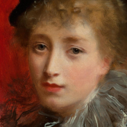 Una Bellezza Alla Moda Gustave Jean Jacquet gjj2 quadro stampato su tela