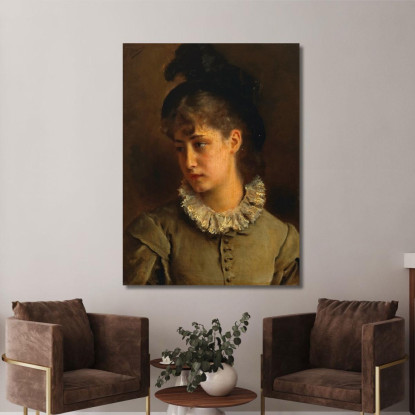 Una Bellezza Solenne Gustave Jean Jacquet gjj6 quadro stampato su tela