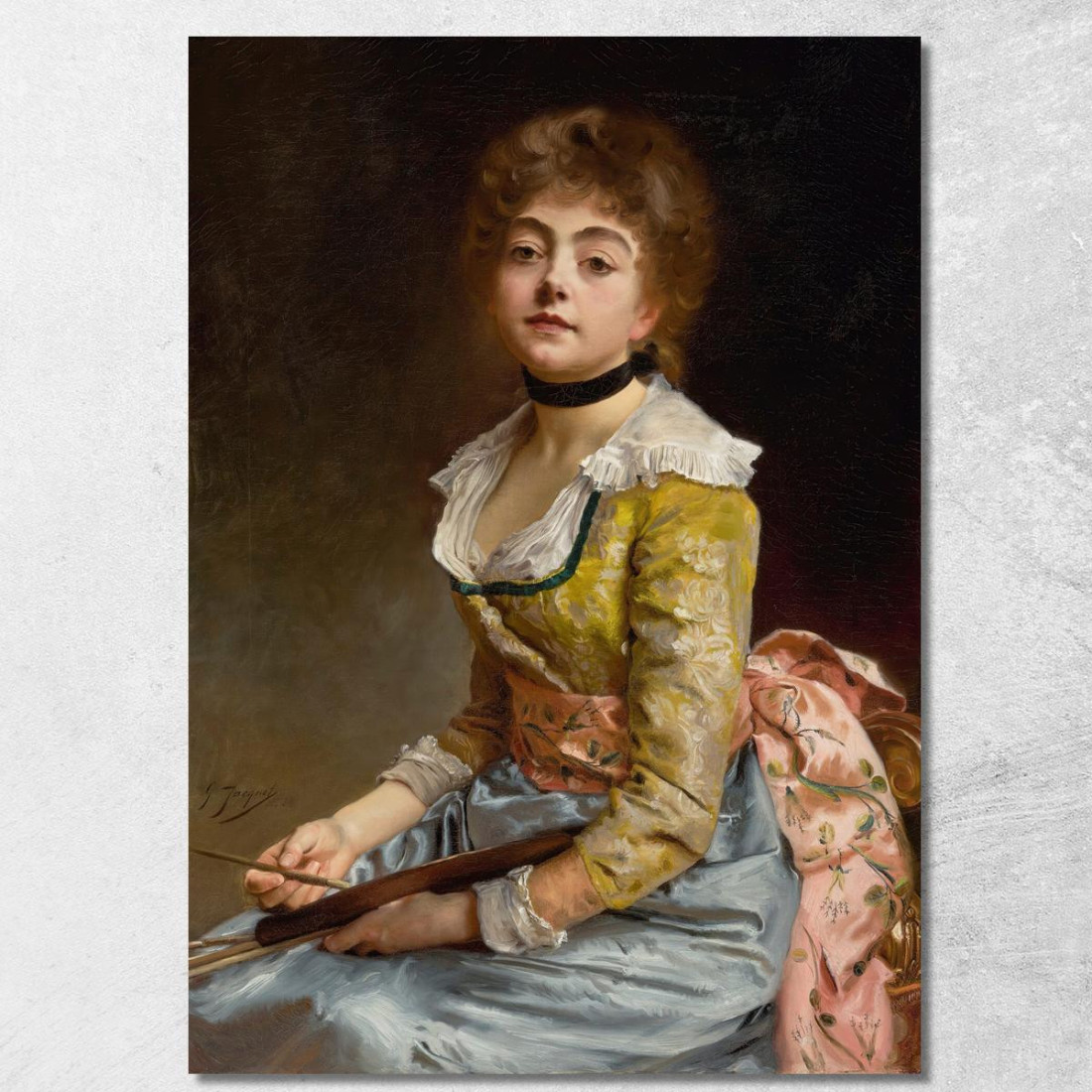 Ritratto Di Un Artista Gustave Jean Jacquet gjj20 quadro stampato su tela