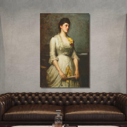 Al Pianoforte James Jebusa Shannon jjs1 quadro stampato su tela