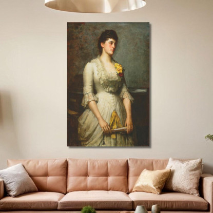 Al Pianoforte James Jebusa Shannon jjs1 quadro stampato su tela