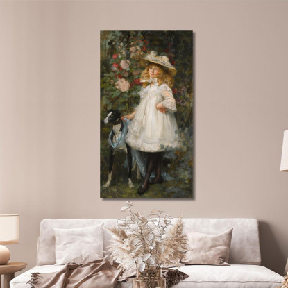 Ritratto Di Una Ragazza James Jebusa Shannon jjs20 quadro stampato su tela