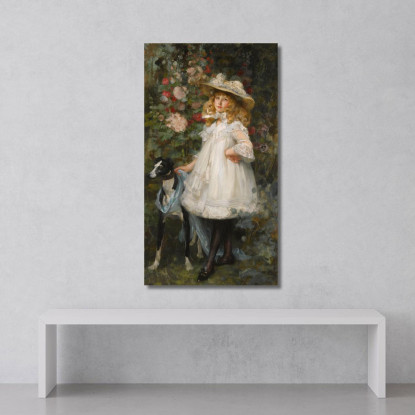 Ritratto Di Una Ragazza James Jebusa Shannon jjs20 quadro stampato su tela