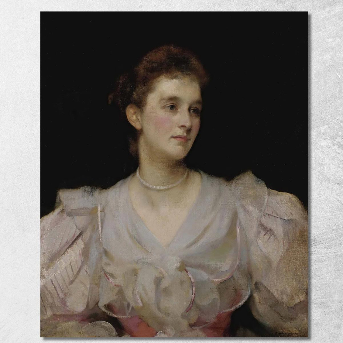 Ritratto Di Una Signora 2 James Jebusa Shannon jjs21 quadro stampato su tela