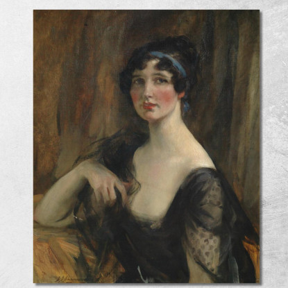 Ritratto Di Una Signora James Jebusa Shannon jjs22 quadro stampato su tela