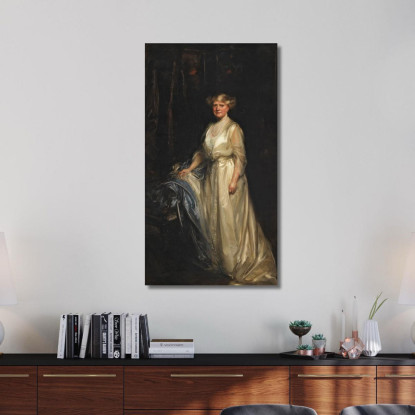Ritratto Di Una Signora James Jebusa Shannon jjs23 quadro stampato su tela