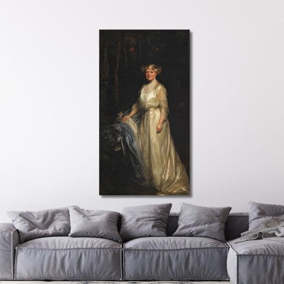 Ritratto Di Una Signora James Jebusa Shannon jjs23 quadro stampato su tela