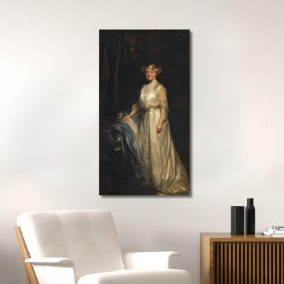 Ritratto Di Una Signora James Jebusa Shannon jjs23 quadro stampato su tela