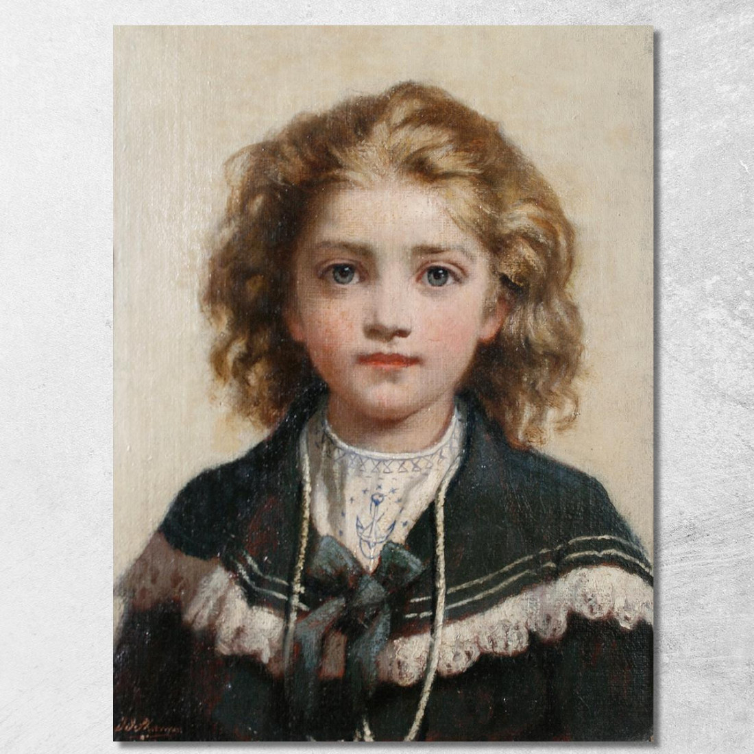 Ritratto Di Un Giovane Ragazzo In Abito Da Marinaio James Jebusa Shannon jjs24 quadro stampato su tela