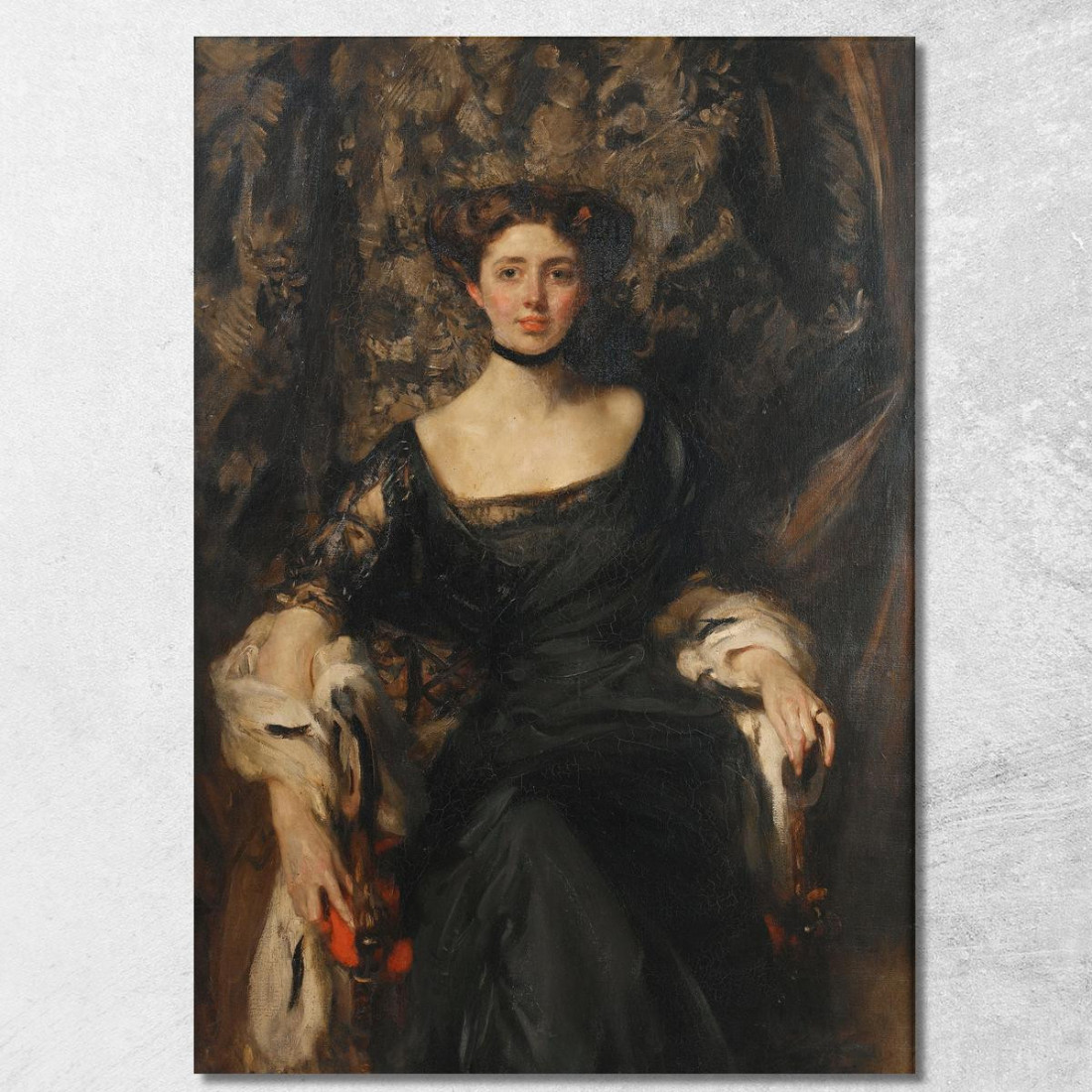Ritratto Di Miss Aline Henderson (Mrs. J.T. Wigan) James Jebusa Shannon jjs27 quadro stampato su tela