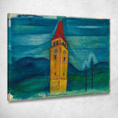 La Torre 2 Karl Wiener kwn132 quadro stampato su tela