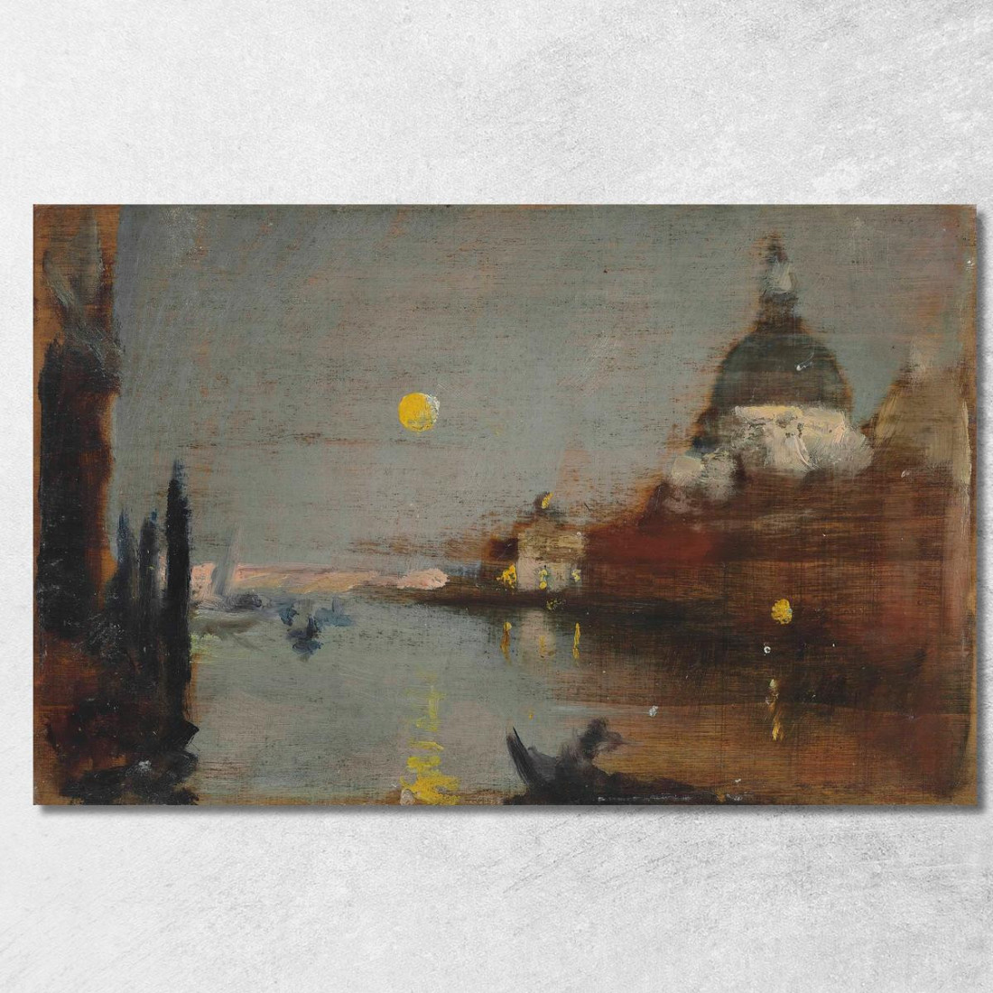 Santa Maria Della Salute Dal Canal Grande Con Luna Piena Venezia James Jebusa Shannon jjs35 quadro stampato su tela
