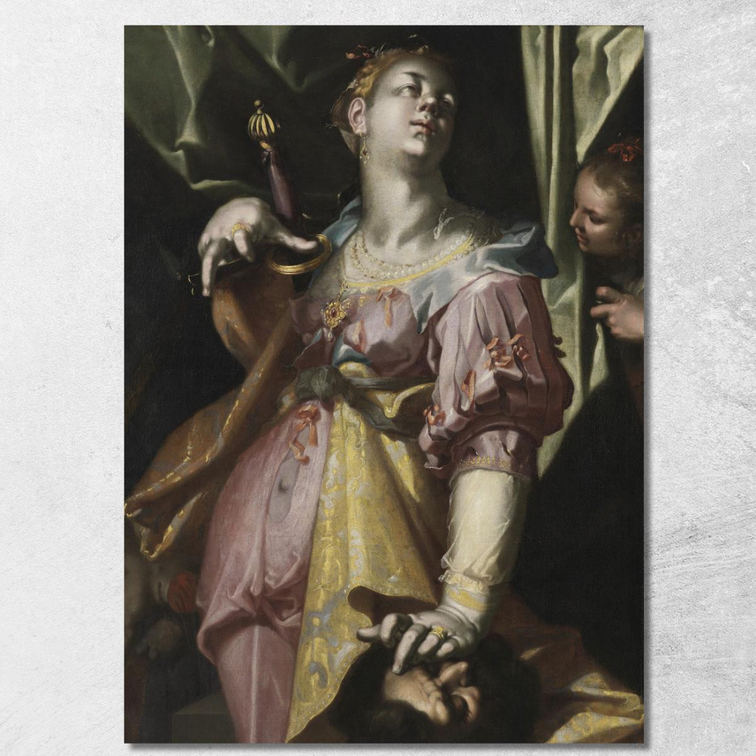 Giuditta E La Testa Di Oloferne Joachim Wtewael jwl6 quadro stampato su tela