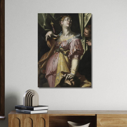 Giuditta E La Testa Di Oloferne Joachim Wtewael jwl6 quadro stampato su tela