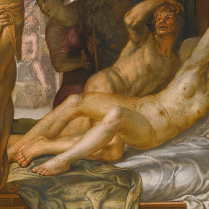 Marte E Venere Sorpresi Da Vulcano 3 Joachim Wtewael jwl10 quadro stampato su tela
