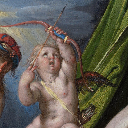 Marte E Venere Sorpresi Da Vulcano Joachim Wtewael jwl11 quadro stampato su tela