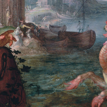 Perseo Libera Andromeda Joachim Wtewael jwl14 quadro stampato su tela