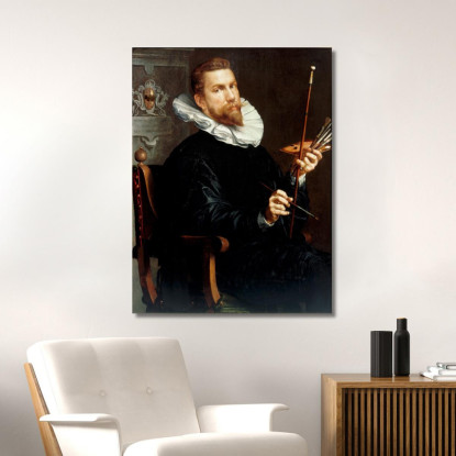 Autoritratto Joachim Wtewael jwl17 quadro stampato su tela
