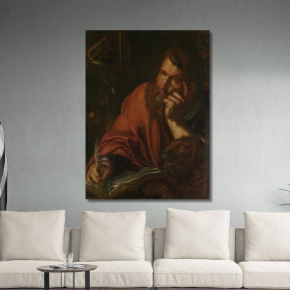 L'Evangelista San Marco Joachim Wtewael jwl21 quadro stampato su tela