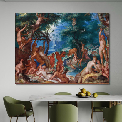 L'Età Dell'Oro Joachim Wtewael jwl23 quadro stampato su tela