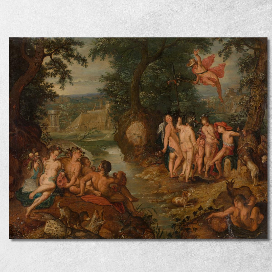 Il Giudizio Di Paride Joachim Wtewael jwl24 quadro stampato su tela
