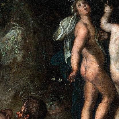 Il Giudizio Di Paride Joachim Wtewael jwl25 quadro stampato su tela