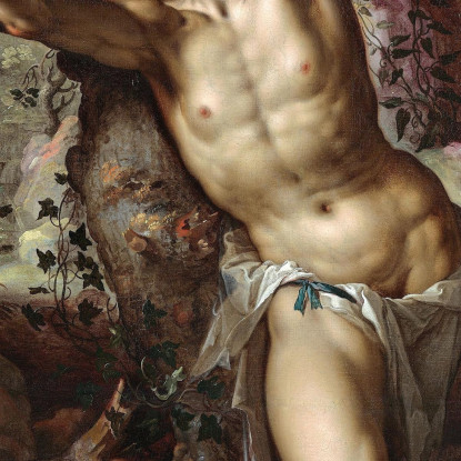 Il Martirio Di San Sebastiano Joachim Wtewael jwl27 quadro stampato su tela