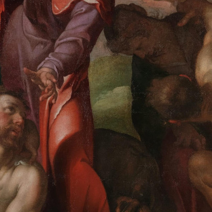 La Resurrezione Di Lazzaro Joachim Wtewael jwl28 quadro stampato su tela