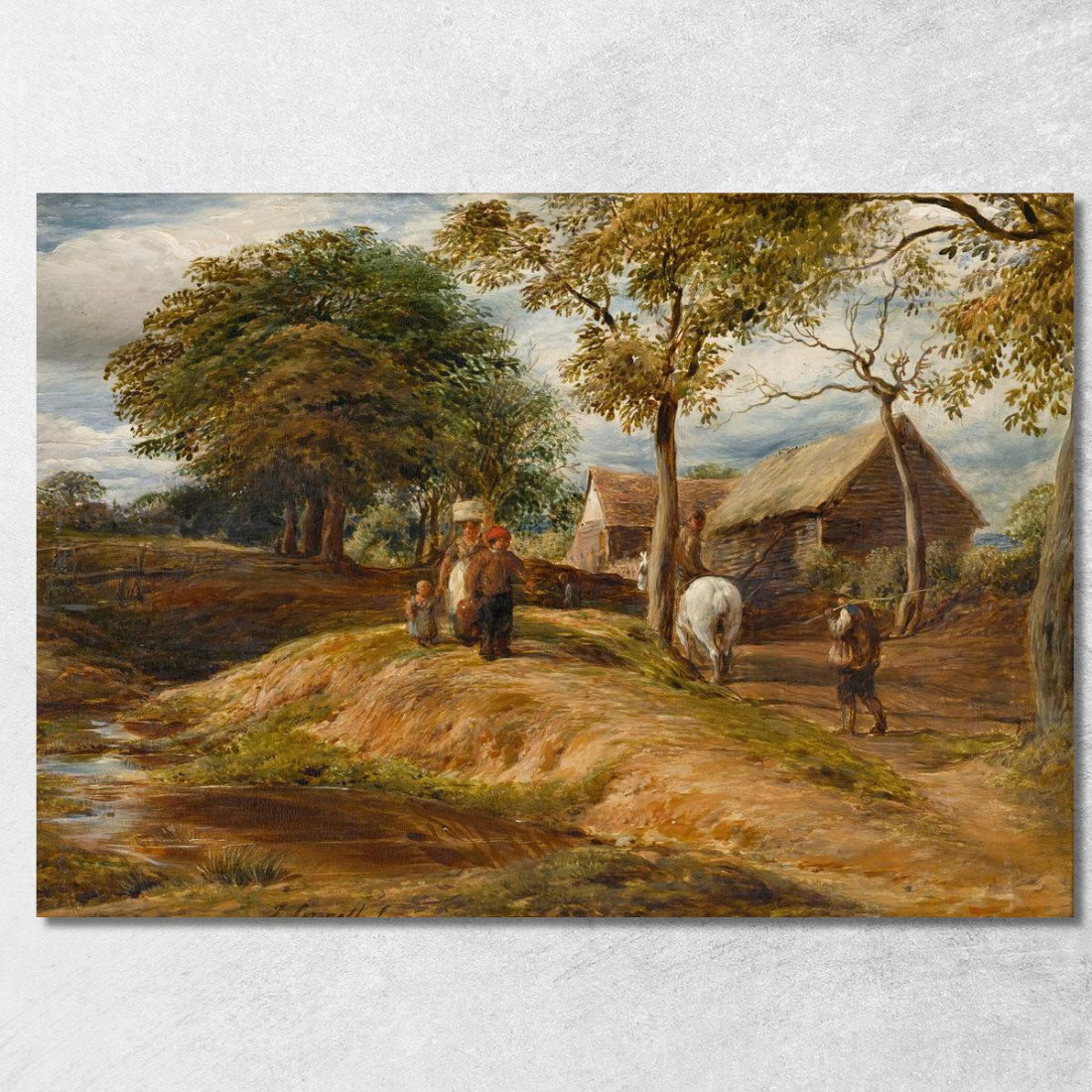 Veduta Vicino Hampstead John Linnell jln4 quadro stampato su tela