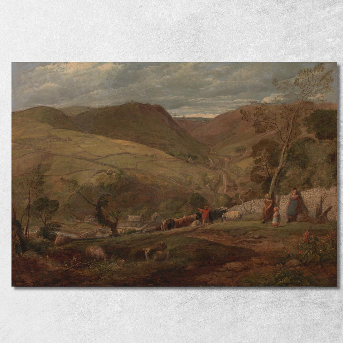 Hanson Toot Veduta A Dovedale John Linnell jln11 quadro stampato su tela
