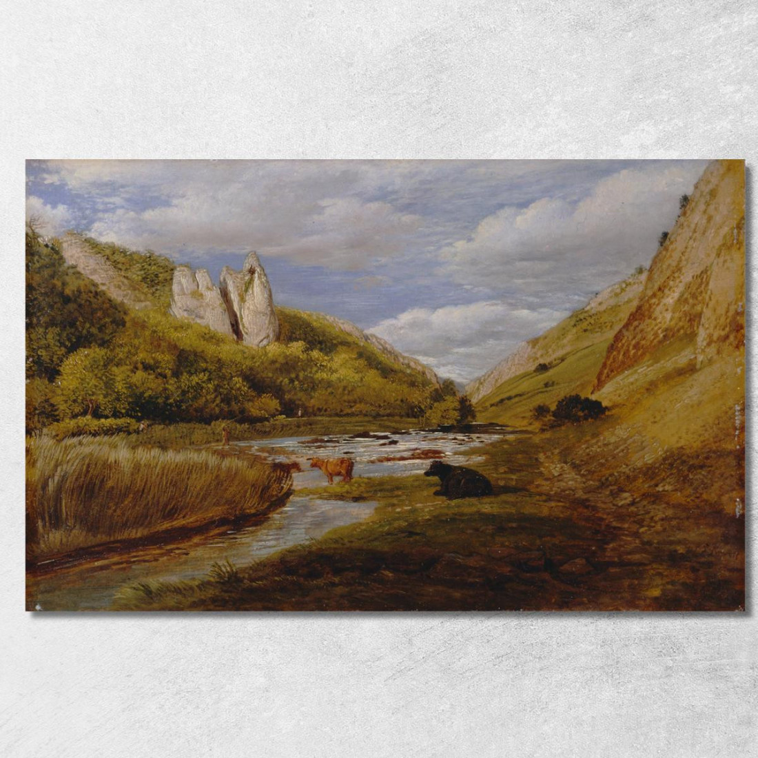 A Dovedale 2 John Linnell jln13 quadro stampato su tela