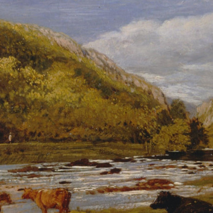 A Dovedale 2 John Linnell jln13 quadro stampato su tela