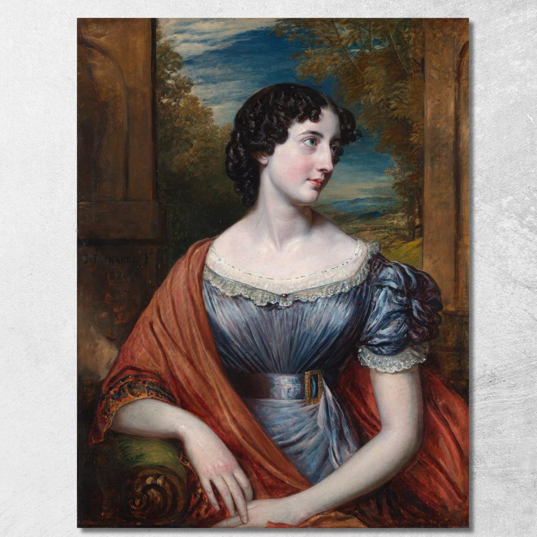 Miss Jane Puxley John Linnell jln17 quadro stampato su tela