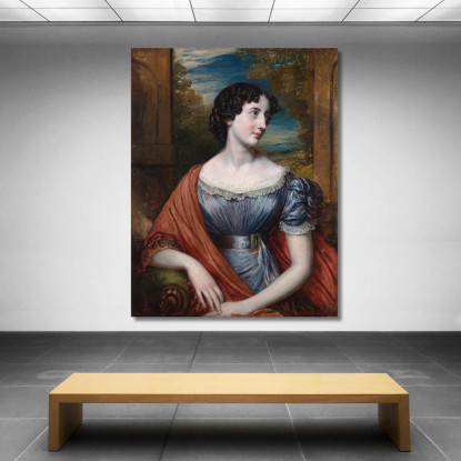 Miss Jane Puxley John Linnell jln17 quadro stampato su tela