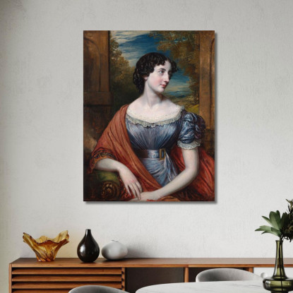 Miss Jane Puxley John Linnell jln17 quadro stampato su tela