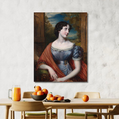 Miss Jane Puxley John Linnell jln17 quadro stampato su tela