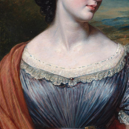 Miss Jane Puxley John Linnell jln17 quadro stampato su tela